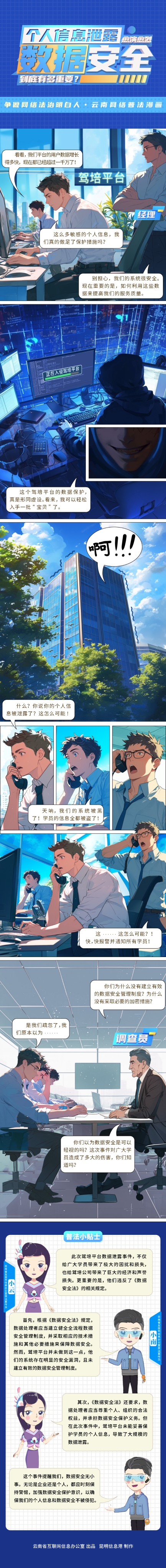 【争做网络法律明白人·云南网络普法漫画】第一期：“个人信息泄露”愈演愈烈，数据安全到底有多重要？ (2)